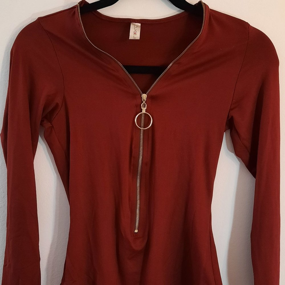 Burnt Red Bodysuit Ulala